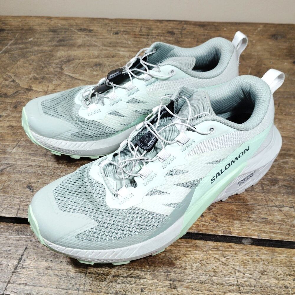 Salomon Sense Ride 5 Women's Sz 8.5 Sneakers Shoes Ortholite Lily Pad Green